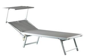 Aluminum Foldable Sun Lounge Bed Chair <strong>Beach</strong> Recliner <strong>Seat</strong> Back - Product Image 3