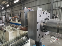 Machine de recyclage de matière première plastique avec extrudeuse à double vis, granulateur et filtre sans tamis 1.1KW 300-500kg/h