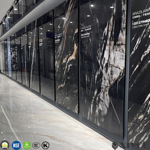 Dalles en pierre frittée 1600x3200mm, 12mm d'épaisseur, haute brillance, résistantes aux acides et antibactériennes, résistantes au feu, à l'usure et au glissement, durables, pour sols et murs - Product Image 6