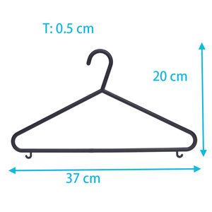 Amazon Offres Spéciales PP Matériau Noir Couleur Prix Compétitif Cintres en Plastique Gain de Place pour <span class=keywords><strong>Vêtements</strong></span> - Product Image 2