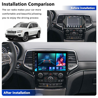 MeiHua-Reproductor multimedia de 9 pulgadas para coche, reproductor de DVD personalizado con Android, Ayuda de marcha atrás para Jeep Grand Cherokee