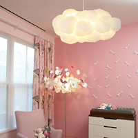 Lustre nuage moderne, luminaire suspendu moelleux, abat-jour blanc pour enfants, filles, chambre d'enfant, salon