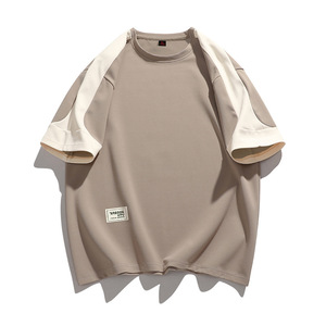 T-shirt à manches courtes pour hommes pour adolescents Mode d'été ample à demi-manches Style japonais Respirant et à la mode - Product Image 4