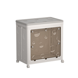 Toys Organizer Foldable Plastic <b>Storage</b> Cabinet Rectangle Standing Type Large Capacity For Kids Room Bedroom <b>Storage</b> <b>Box</b> - Product Image 5