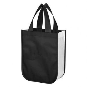 Sacs de courses réutilisables pliables à prix d'usine, logo imprimé personnalisé, sac fourre-tout non tissé laminé - Product Image 2