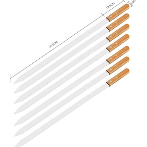 Juego de herramientas de brochetas para asar de acero inoxidable, utensilios para parrilla de barbacoa, brocheta para barbacoa para Koobideh/estilo Persa/armenio/Turco - Product Image 2