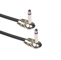 Neues Produkt, heiß begehrt: 6,35 mm (1/4 Zoll) rechtwinkliges Gitarren-Patchkabel, plattiert, für elektrische Mikrofone, Verstärker und Lautsprecher.