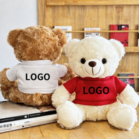 T-shirt personnalisé pas cher avec logo, ours en peluche, ours en peluche imprimé avec logo personnalisé, cadeau promotionnel d'entreprise en gros