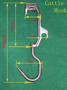 Crochet de poulie pour rail tubulaire, équipement d'abattage pour suspendre les carcasses de bétail, outil et machine d'abattoir pour <span class=keywords><strong>boucherie</strong></span>, pour ligne d'abattage - Product Image 2