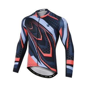 Bulk Custom Color Matching Sublimation Printed Lightweight Style Material UV Protection Long Sleeve Spring Autumn <b>Road</b> Bike - Product Image 2