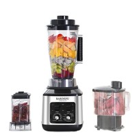 Blender BF4L8-en-1, moteur en cuivre pur, mixeur commercial haute puissance en acier inoxydable, hachoir à viande et presse-agrumes