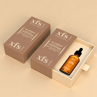 Emballage personnalisé de luxe écologique rigide avec fermeture magnétique, fait à la main, pour flacons compte-gouttes de 30 ml, huiles essentielles, soins de la peau