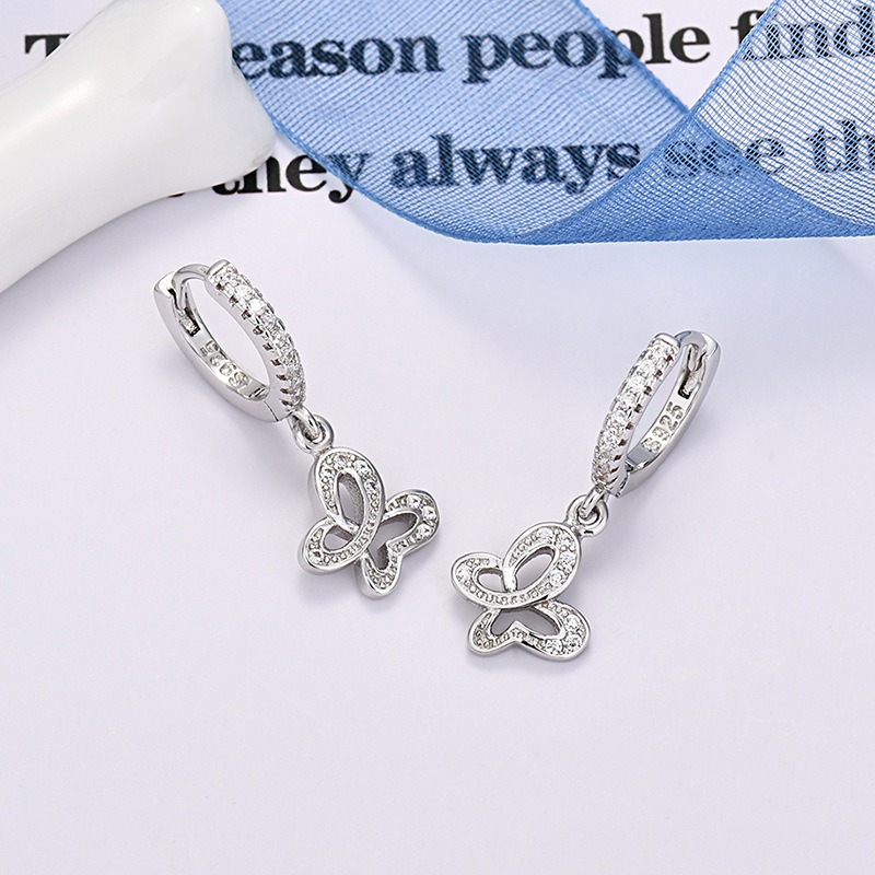 Platinum plated earring