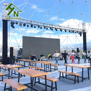 Dôme géodésique en acier transparent pour événements extérieurs, fêtes, carnavals, festivals, tentes à bulles pour 300 à 500 personnes, fêtes de mariage - Product Image 3