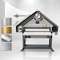 Machine à tréfiler à surface plane et ponceuse à bande pour plaques métalliques, pièces carrées, accessoires de quincaillerie - Puissance 4 kW