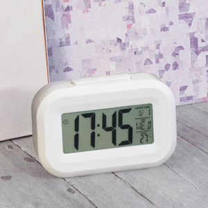 นาฬิกาปลุกดิจิตอล LCD ขนาดเล็ก ทันสมัย ใช้แบตเตอรี่ พร้อมไฟแบ็คไลท์ แสดงอุณหภูมิ ตั้งเวลาได้ เหมาะสำหรับนักเรียน ใช้ในห้องนอน - Product Image 3