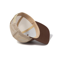 Vente en gros Automne Été Distribution transfrontalière Casquette en maille à plaque lumineuse vierge Casquette de baseball camionneur légèrement incurvée prête à la vente