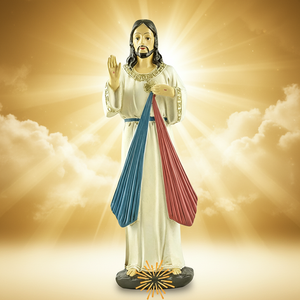 Statue personnalisée de Jésus-Christ Catolico en résine de 7,5 pouces, figurine de Jésus de la Divine Miséricorde, figurines de la Nativité, cadeaux religieux - Product Image 5