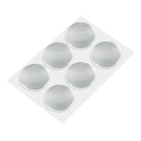 Autocollants anti-collision en silicone transparent à motif zodiacal, autocollants universels antidérapants pour meubles, haut-parleurs, claviers