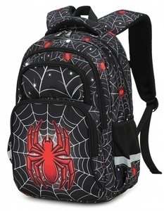 Mochila Escolar <span class=keywords><strong>de</strong></span> 17 Pulgadas con Diseño <span class=keywords><strong>de</strong></span> Araña, Personalizada con Logotipo OEM/ODM, para Niños, con Diseño <span class=keywords><strong>de</strong></span> Dibujos Animados, para Estudiantes - Product Image 2