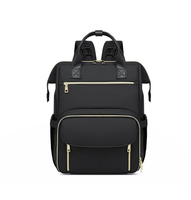 Sac à dos de maternité grande capacité 18L avec chauffe-biberon thermique et crochet pour poussette pour les voyages en extérieur, logo personnalisé, vente en gros