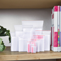 Sacs en plastique PE transparents refermables personnalisés, qualité alimentaire, recyclables, personnalisables