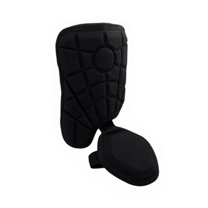 Protège-jambes en néoprène noir avec fermeture auto-agrippante, léger, ajustement universel, protection toutes saisons - Product Image 2