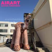 Chameau gonflable de 5 m de haut et 3,5 m de large à vendre, animal gonflable réaliste personnalisé pour fête sur le thème du zoo, chameaux gonflables géants