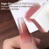 UR SUGAR 8ml Gel de peinture dégradé pour ongles non fluide en pot Couverture complète Gel semi-solide pour ongles dégradés pour l'art des ongles français