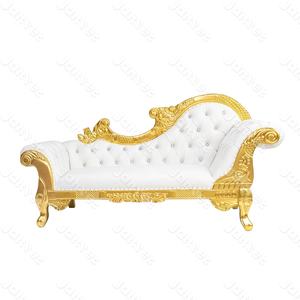 <span class=keywords><strong>Mariage</strong></span> de luxe diamants boutons canapé en cuir blanc Chaise longue pour événements - Product Image 2