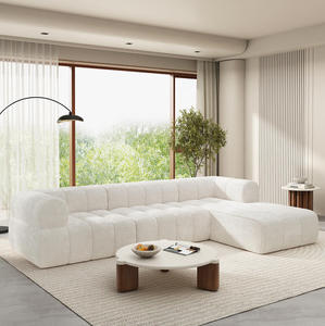 Modern L-Shaped Convertible Sectional <b>Sofa</b> <b>Sofa</b> <b>Bed</b> High-Density Fully Compressed Sponge Chaise Lounge 2-Piece Set Fully - Product Image 1