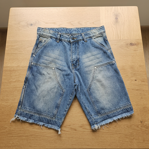 Shorts en toile extensible non tissée style vintage pour hommes et femmes, couleur unie, séchage rapide, respirant, avec cordon de serrage, personnalisable, vente en gros - Product Image 3