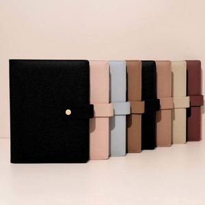 Custom Daily Use A5 Size PU Leather Hardcover <b>Binder</b> <b>Notebook</b> Set Business Student Diary Loose-leaf UV Printing Customizable - Product Image 1