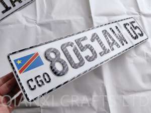 Matrícula de coche de Burundi personalizada Ruanda Tanzania RDC Congo Uganda Matrícula - Product Image 2