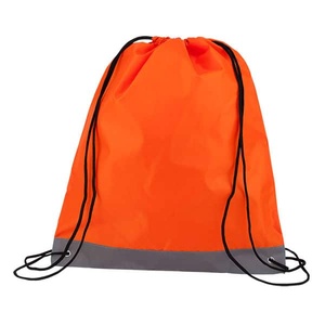 Mochila con Cordón Ajustable y Banda Reflectante, Bolsa Simple con Cordón de Cierre - Product Image 4