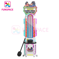 Fun spaces Big Punch Box hammer Schlagen Münz betriebene Einlösung Arcade Sportspiel Stanz maschine