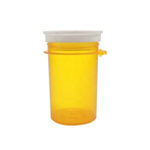 Hochwertige Kunststoff-Apotheken verpackung Reversible Cap Vials Thumb Tab Pill Bottle - Product Image 4