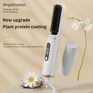 Al por mayor, nuevo peine y tabla de aluminio para alisar el cabello con carga inalámbrica, mini alisador de cabello compacto con iones negativos, seguro para - Product Image 3