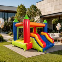 Château gonflable commercial coloré de 3 m x 3 m / 3 m x 4 m pour enfants, idéal pour les fêtes et la location