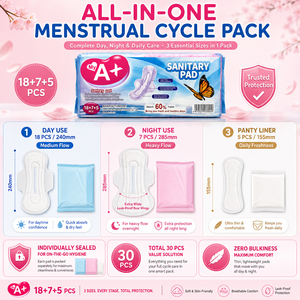 Assorbenti Igienici Femminili My A+ Brand, Personalizzabili con Logo, Confortevoli, Anti-Perdita Laterale, Alta Efficienza, Morbidi - Product Image 2