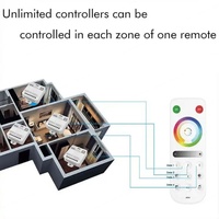Contrôleur LED WiFi SPI+1CH PWM DC5V~24V avec télécommande, contrôle par application/panneau, portée de 30 m, 12 types de bandes LED, 6A