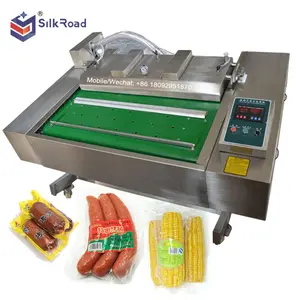 Automatic belt type vacuum packing machine meat corn grain
