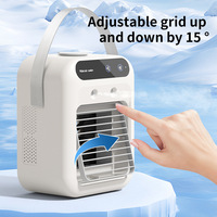 Mini humidificateur portable à commande tactile, ventilateur rafraîchisseur d'air, batterie intégrée, rechargeable par USB, moderne, sûr, intelligent, pour la maison, l'extérieur, l'hôtel