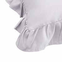 Taie d'oreiller personnalisée à volants en polyester multicolore, type enveloppe, pour les acheteurs de textiles de maison, usine certifiée