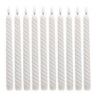 Bougie électronique LED réaliste sans fumée, à télécommande, avec flamme mobile en forme de balle, longue tige en plastique, pour décorations de fêtes et mariages