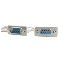 Personalizado Db9 macho a hembra conector Rs232 Cable serie