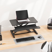 Confortable Design moderne hauteur réglable pliant ergonomique 32 pouces métal ordinateur assis debout bureau convertisseur bureau à domicile