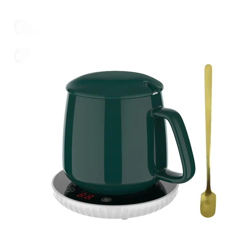 신제품 맞춤형 무선 충전기 온도 조절기 제어 스마트 워머 컵 머그 히터 커피 컵 워머
