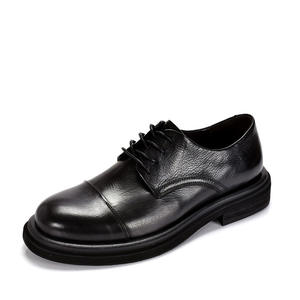 Chaussures en cuir véritable pour hommes, chaussures à lacets de style business, chaussures décontractées antidérapantes pour l'été et l'automne - Product Image 2