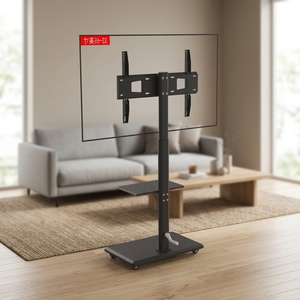 VESA Soporte de TV moderno de metal de acero 600x400 Soporte de elevación de pantalla móvil de 32-65 <span class=keywords><strong>pulgadas</strong></span> Carro de TV plano giratorio móvil libre Carro <span class=keywords><strong>Plasma</strong></span> - Product Image 1